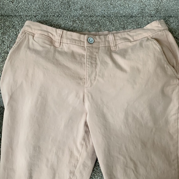 Style & Co. Straight Pink Mid Rise Twill Pants - Picture 3 of 7